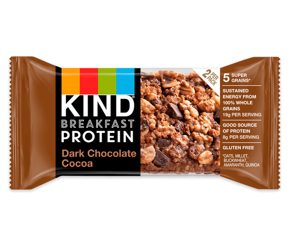 Kind Dark Chocolate Cocoa Protein Breakfast Bars - 8 Count ($0.47 per bar)