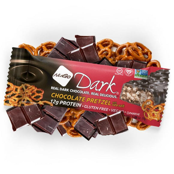 NuGo Dark Chocolate Pretzel - 12 Count ($1.38 per bar)